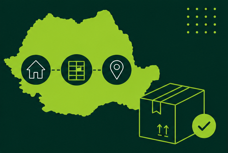 Logistyka cross-border do Rumunii z dostawą do domu i automatów paczkowych dla sklepów internetowych.